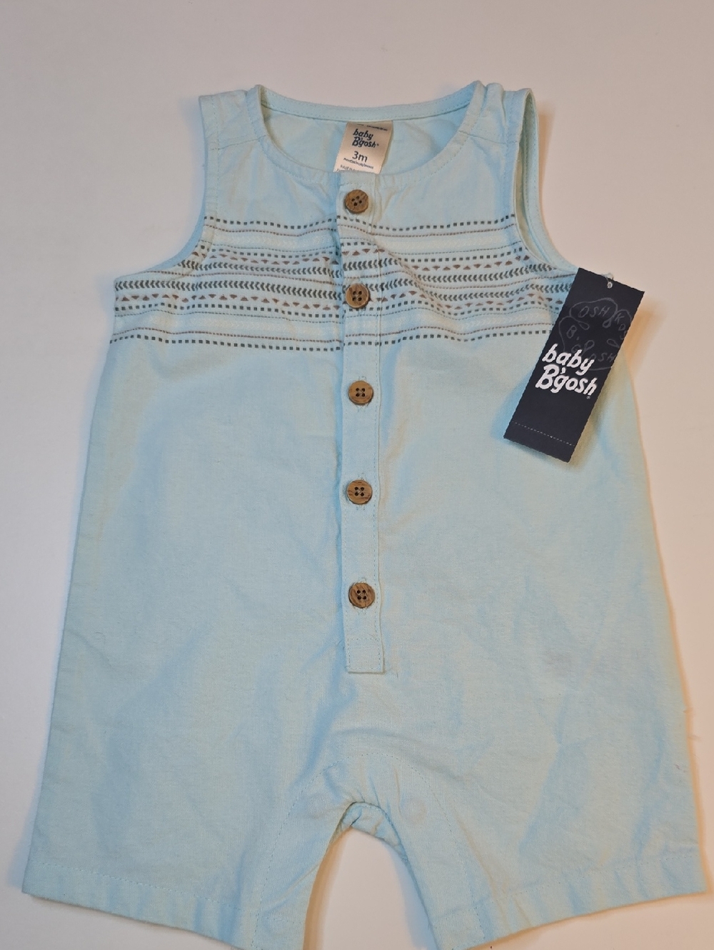 Baby B'gosh Light Blue Sleeveless Romper